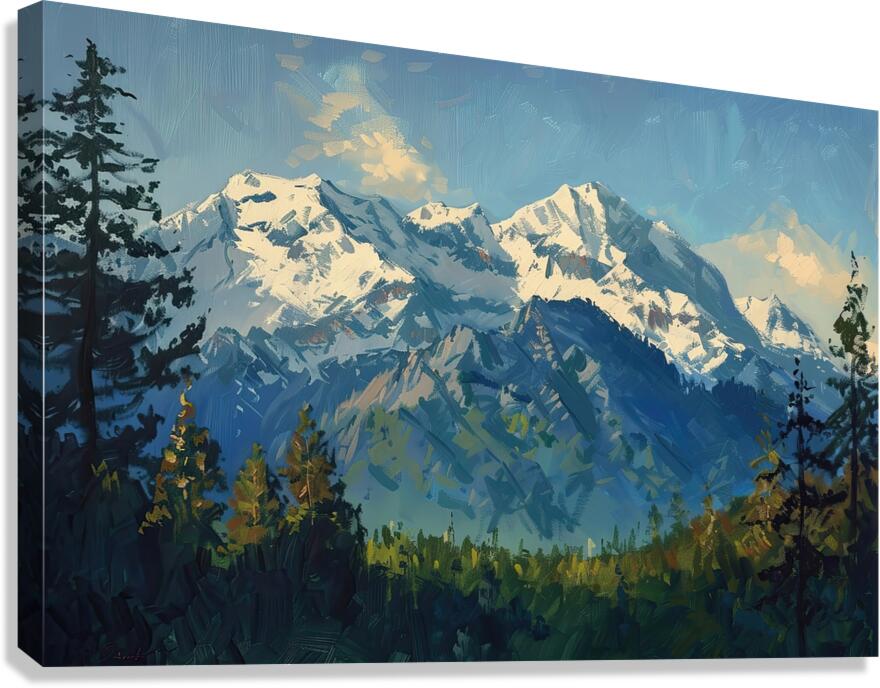 Alpine  Majesty N7H92K 48 Canvas Print