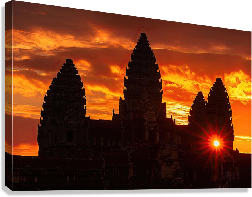 Angkor Wat Sunrise B2D98Z 45 Canvas Print