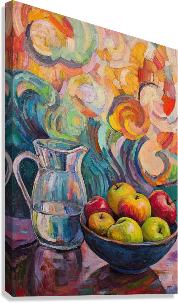 Apples and Swirls H29N5Z 55 Canvas Print