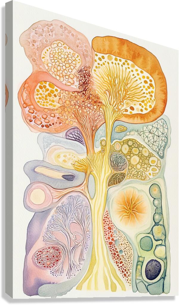 Arboreal Microcosm 7P3H2N 55 Canvas Print