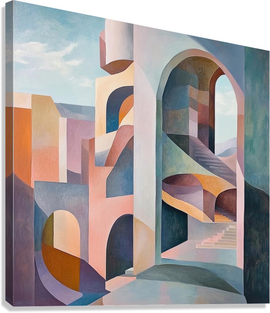 Architectural Reverie H9P4N2 60 Canvas Print