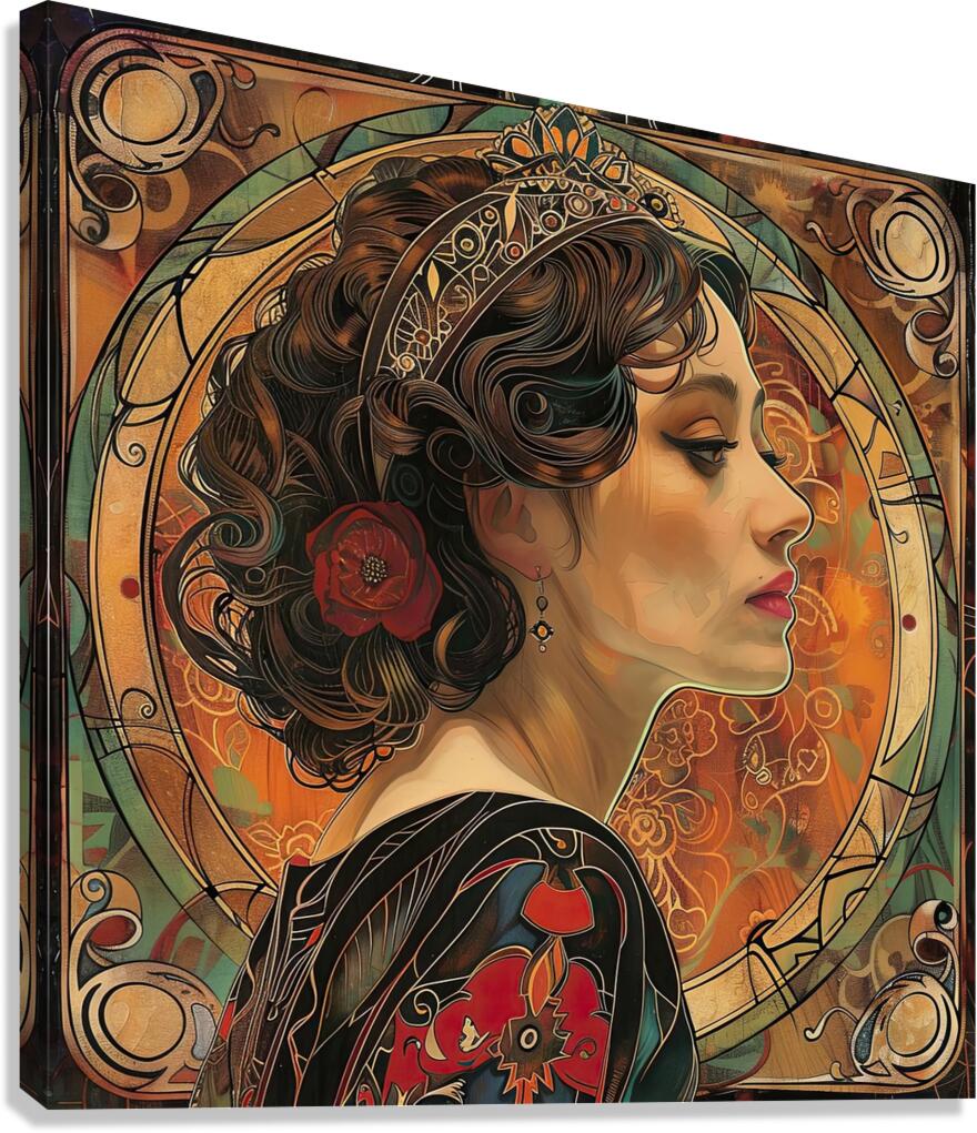 Art Nouveau Muse 7294HB 50 Canvas Print