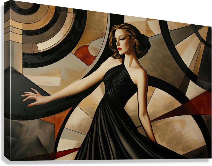 Art Deco Elegance 9P3NHJ 65 Canvas Print