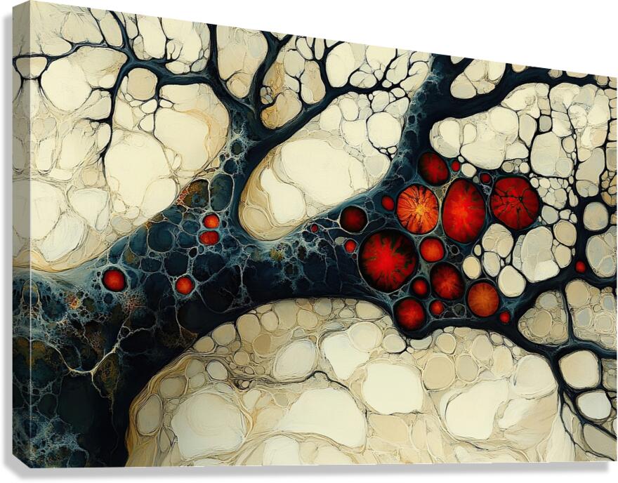 Arterial Bloom ZH329N 55 Canvas Print