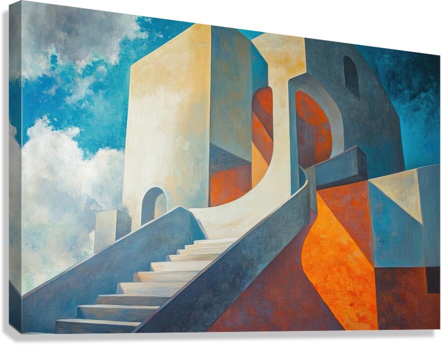 Ascending Forms NZ92H7 55 Canvas Print