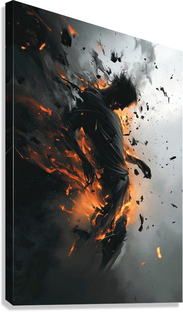 Ashes of Becoming 79B2H 60 Canvas Print