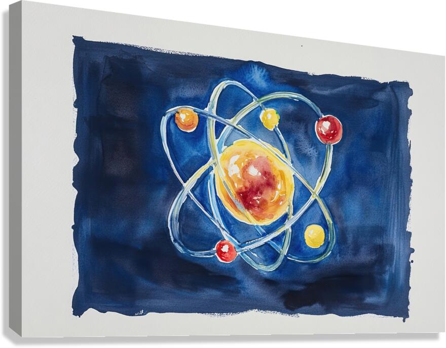 Atomic Orbit Dance 29HBCJ 45 Canvas Print