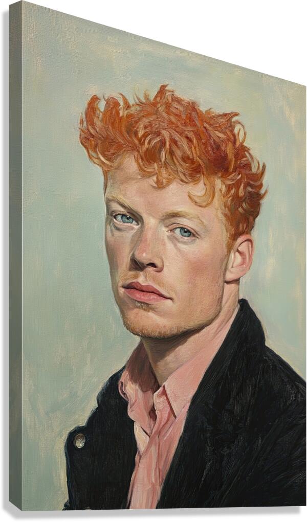 Auburn Gaze Portrait H92N5Z 58 Canvas Print