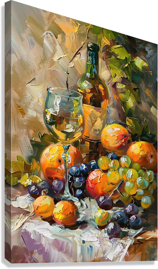 Autumn Harvest Still Life H2N3P9 55 Canvas Print