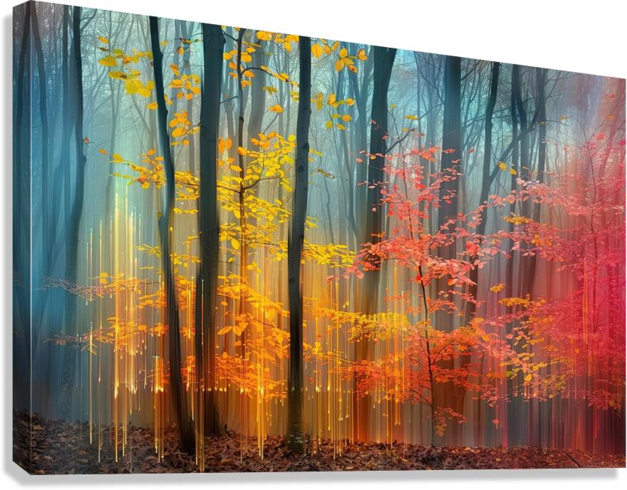Autumn Light Forest ZX987N 60 Canvas Print