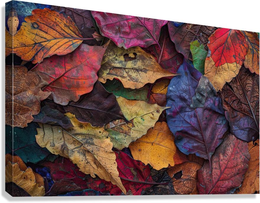 Autumn Leaves Symphony 2P3H9N 55 Canvas Print