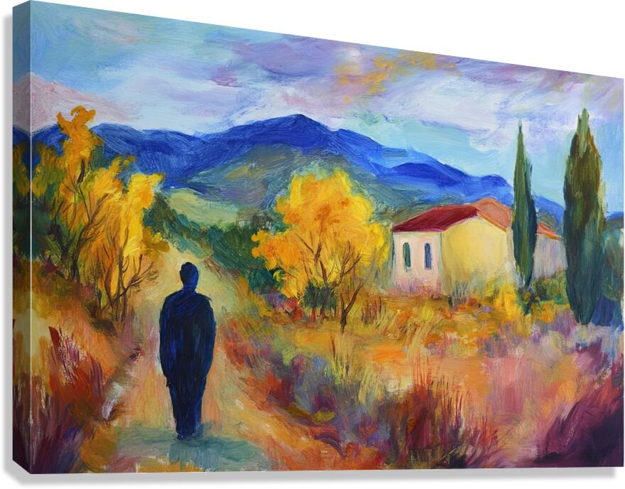 Autumn Path Homeward 29HJPZ 45 Canvas Print