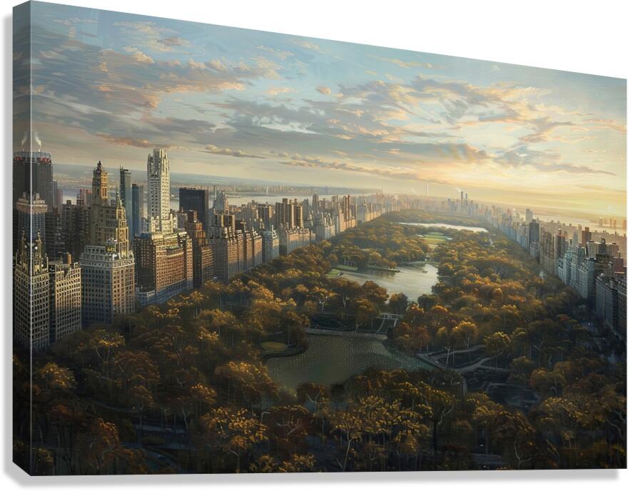 Autumn Over Central Park H2N9P2 69 Canvas Print