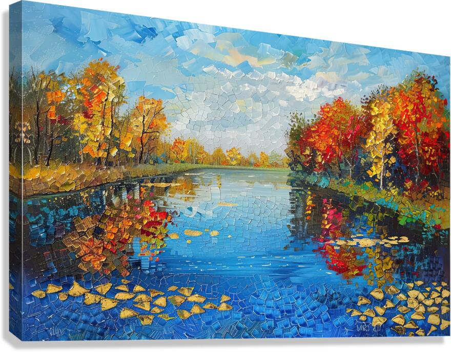 Autumn Reflection 8294HJ 45 Canvas Print