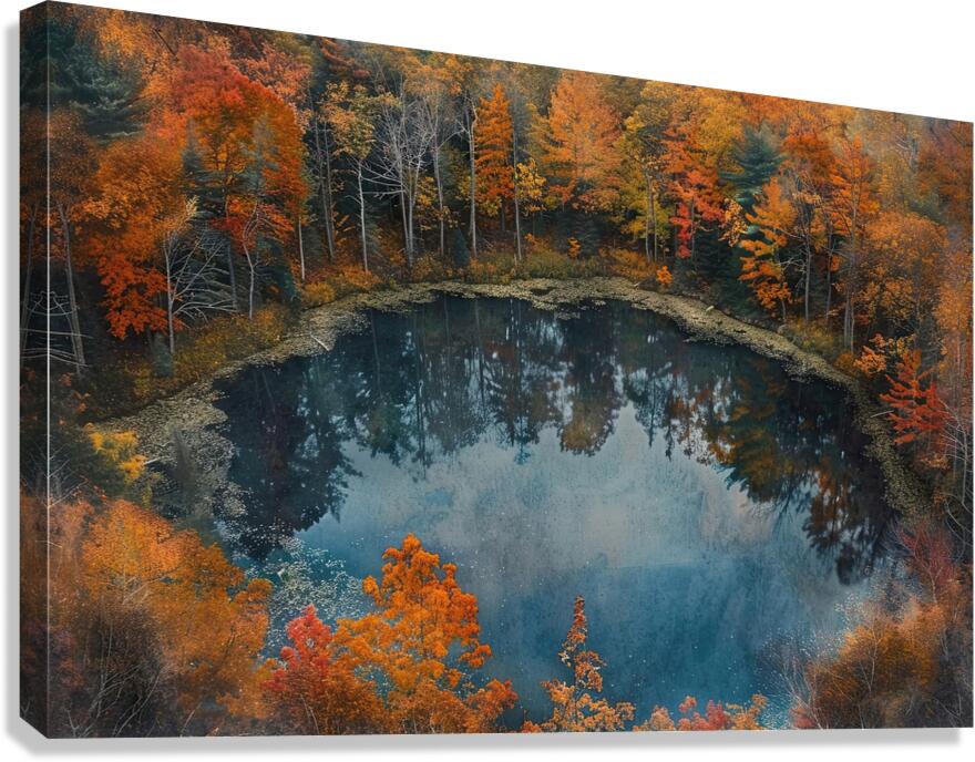 Autumn Reflections NZ8H29 45 Canvas Print