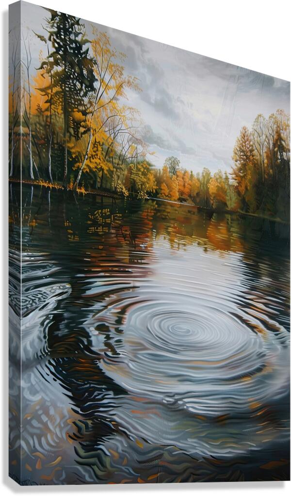 Autumn Ripples 2P9H7N 64 Canvas Print