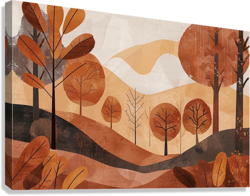 Autumn Whispers 7H3N2B 45 Canvas Print