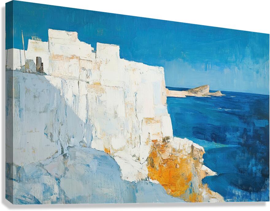 Azure Cliffside Vista H2N9P2 50 Canvas Print