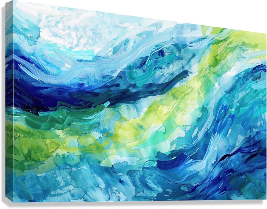 Azure Currents Flow 29H8N 53 Canvas Print