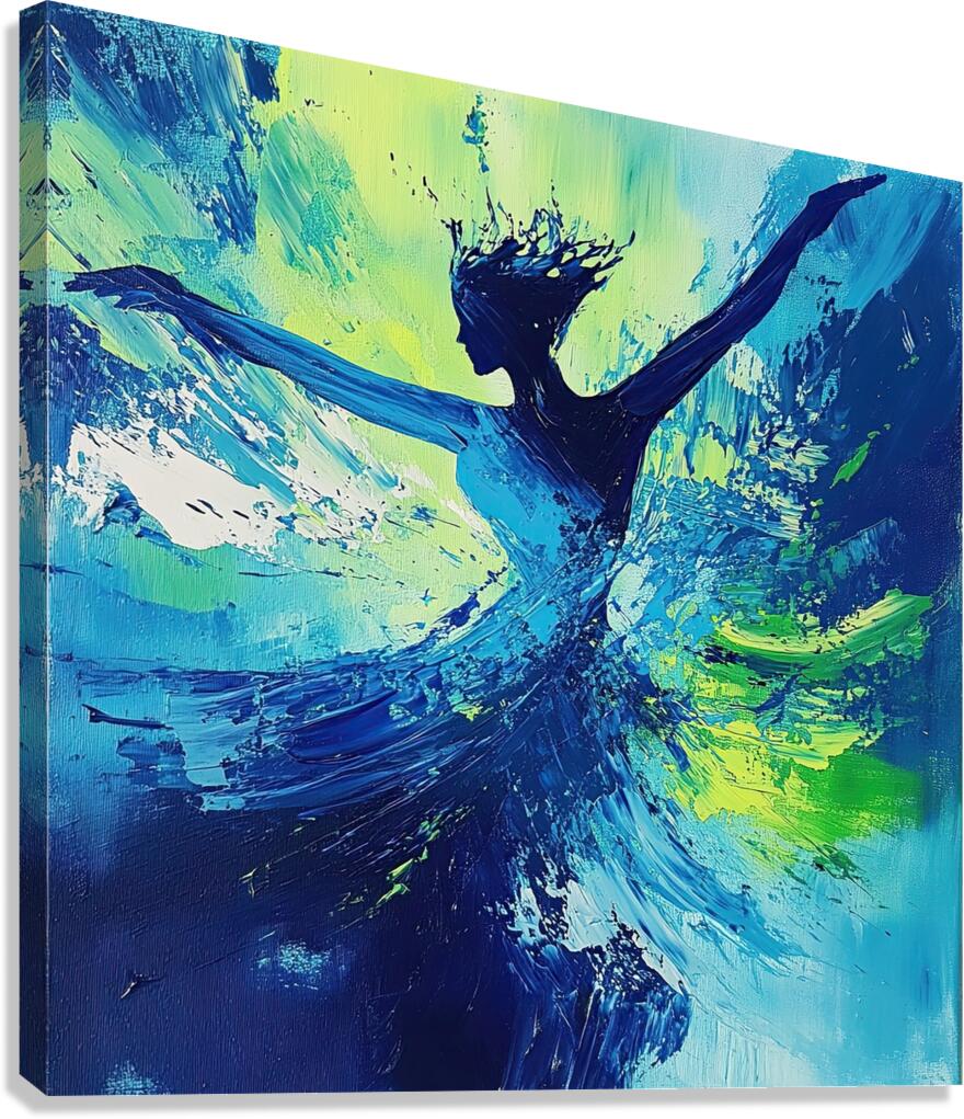 Azure Dance Fusion Y5H9N2 63 Canvas Print