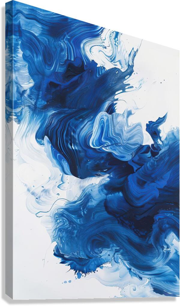 Azure Depths Flowing JH293N 52 Canvas Print
