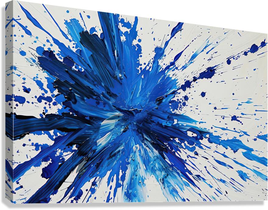 Azure Explosion H3C9N2 58 Canvas Print