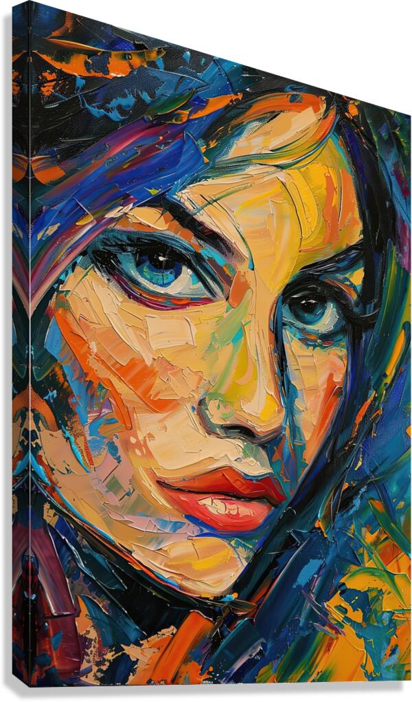 Azure Gaze 2P9H3N 65 Canvas Print