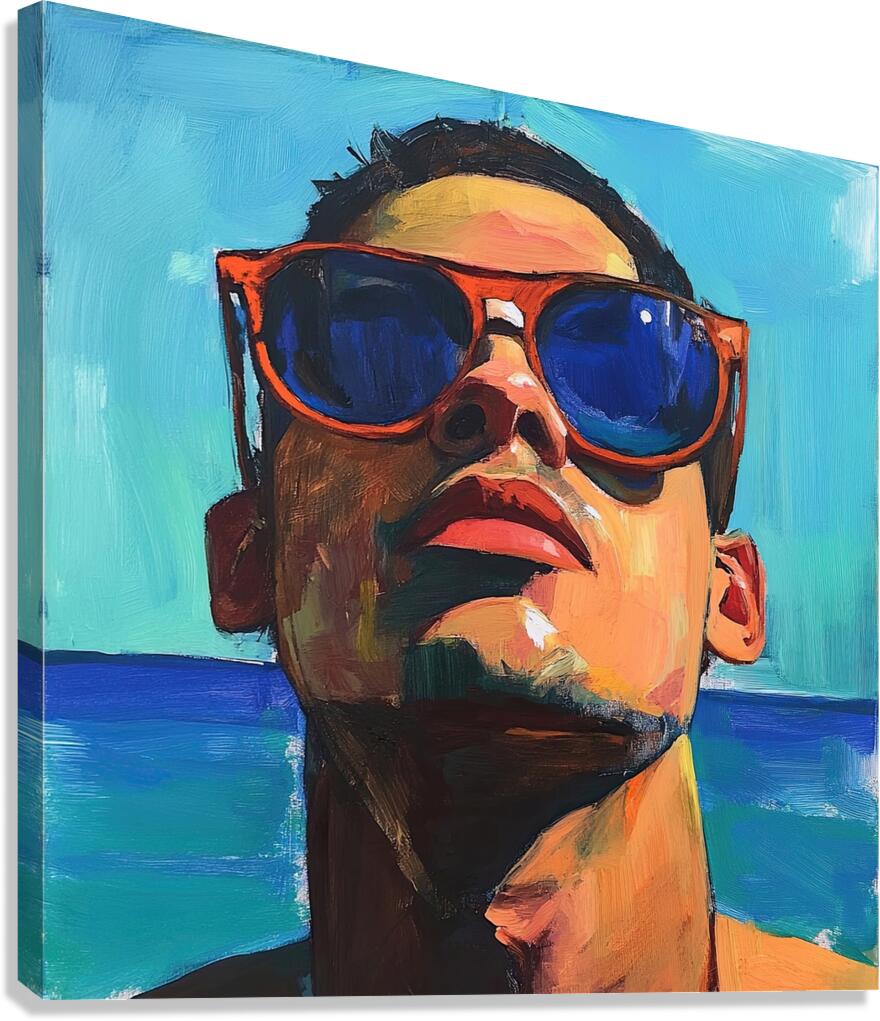 Azure Gaze Summer 9H3N2Z 57 Canvas Print