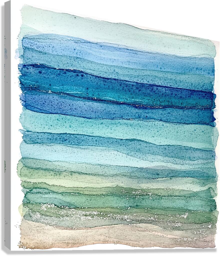 Azure Horizons Tranquil Depths 7P3H2N 45 Canvas Print