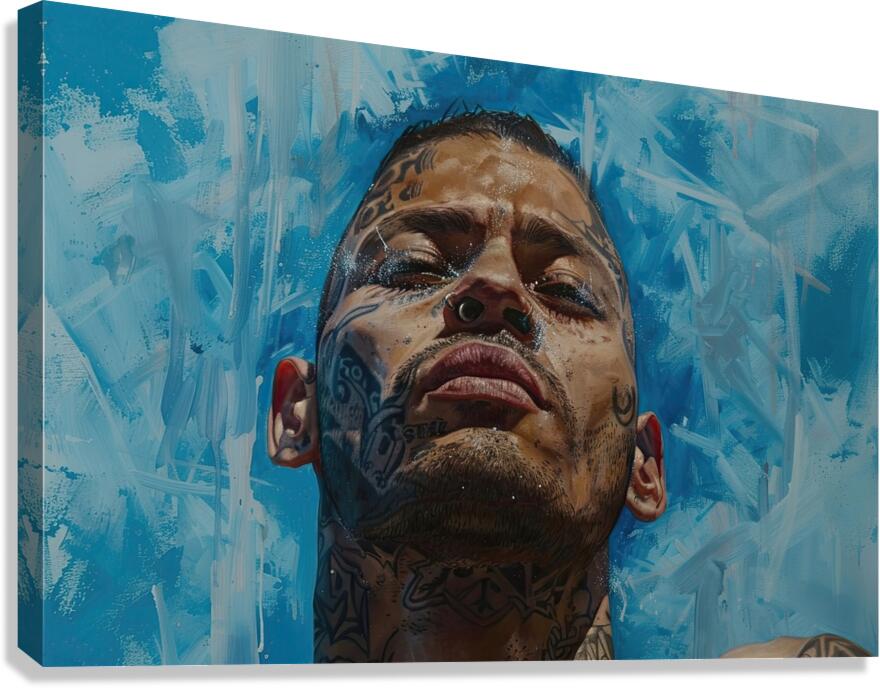 Azure Ink Reverie Y9N5D2 58 Canvas Print