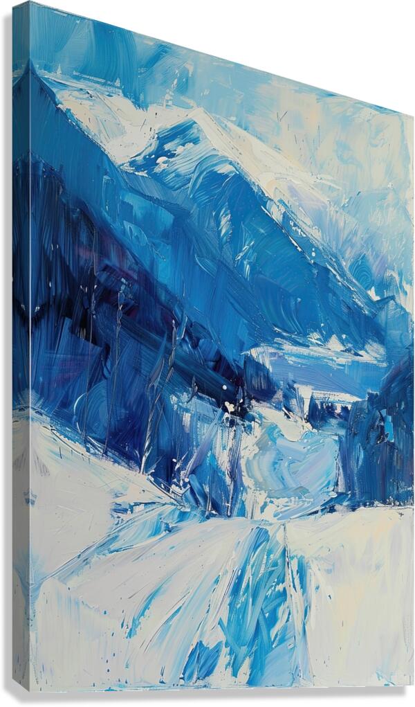 Azure Mountain Pass Y7H92N 53 Canvas Print
