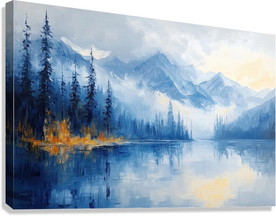 Azure Mountain Serenity 9P3N2H 57 Canvas Print