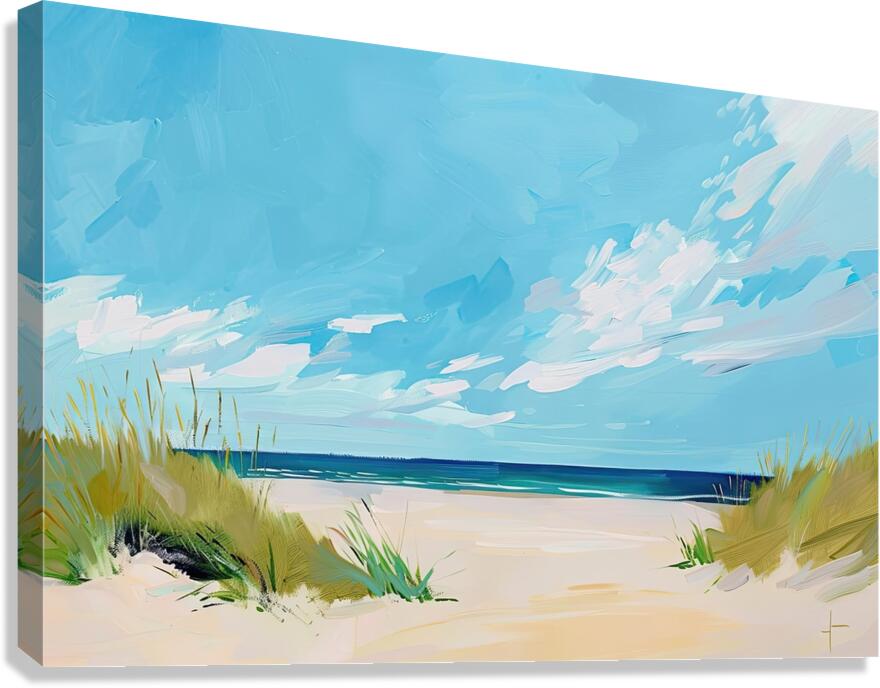 Azure Seascape Serenity H2N9P2 51 Canvas Print