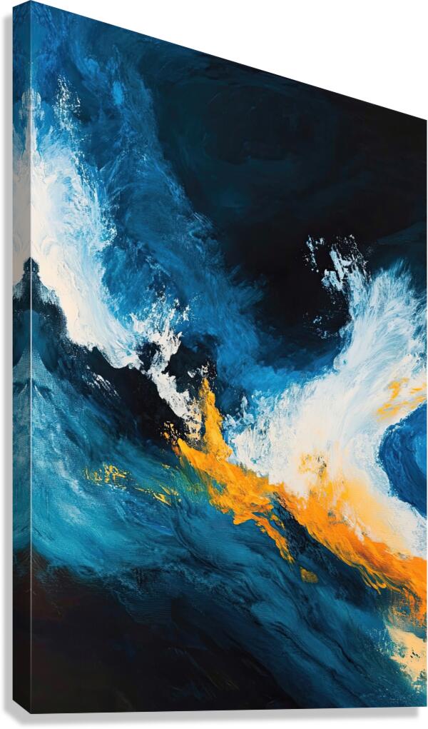 Azure Turbulence NHB925 52 Canvas Print