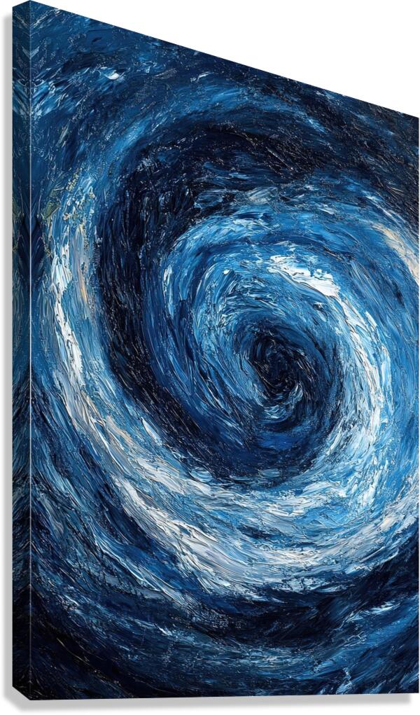 Azure Vortex NH7W92 55 Canvas Print
