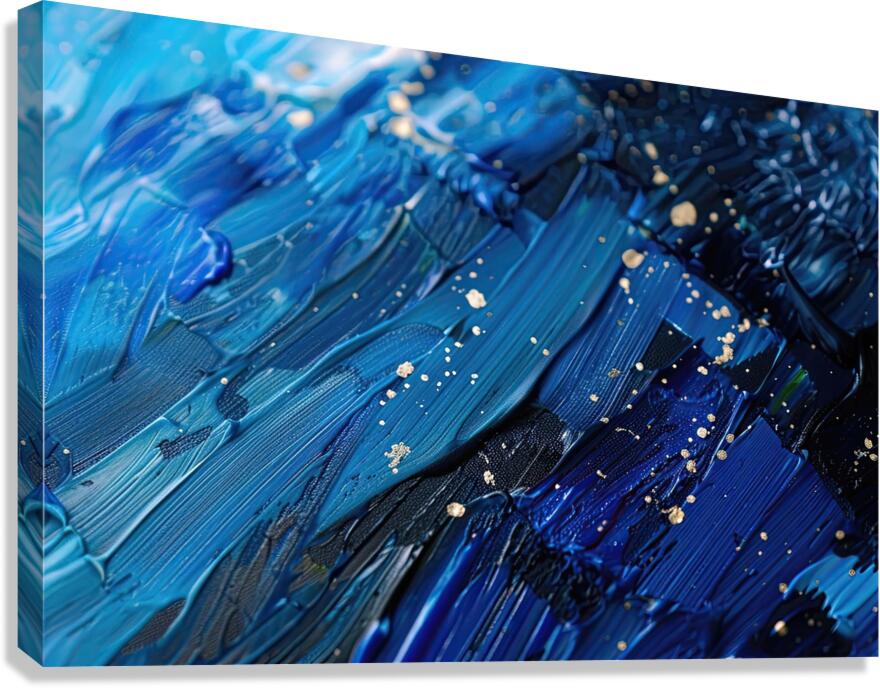 Azure Waves Gold Dust 2P9H7N 60 Canvas Print