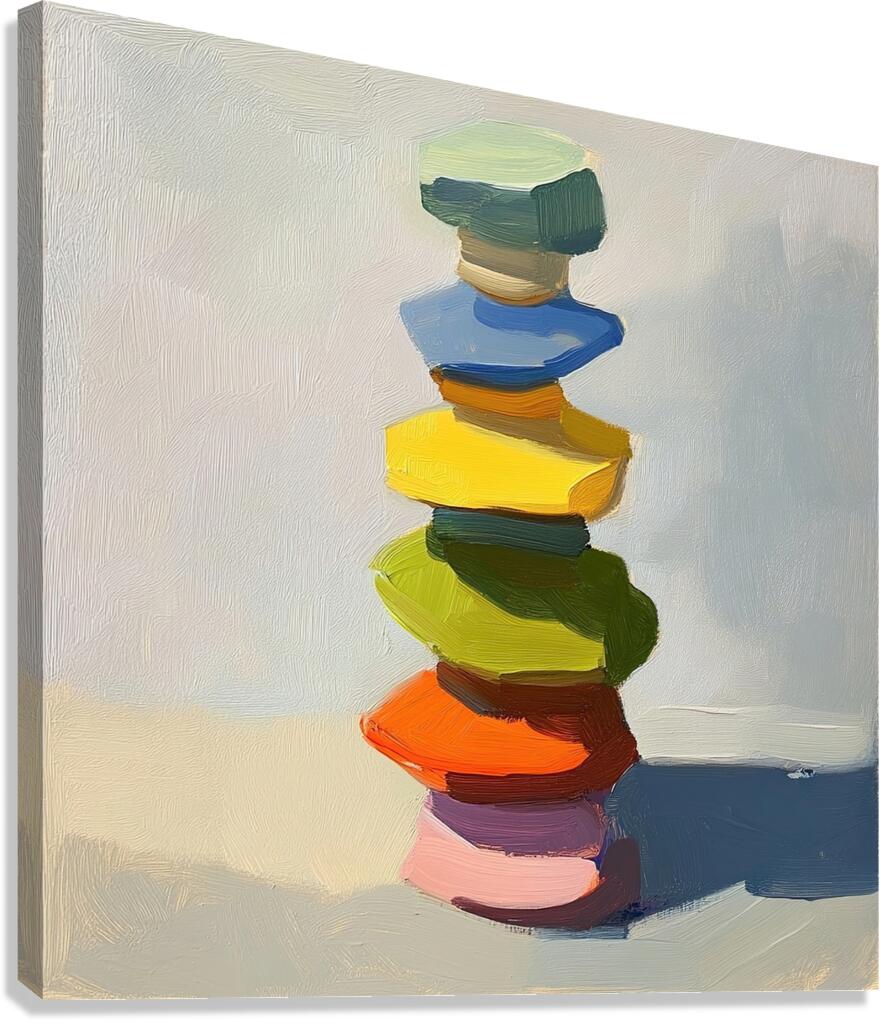 Balanced Stones KZ783P 60 Canvas Print