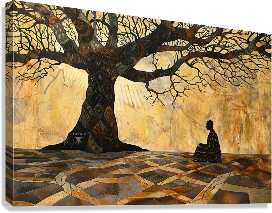 Beneath Golden Boughs H3N9P2 60 Canvas Print