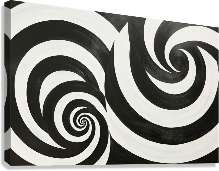 Binary Vortex 7H29P4 45 Canvas Print