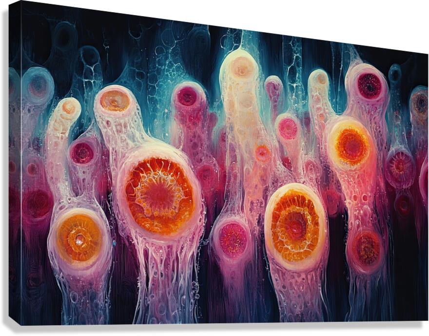 Bioluminescent Bloom 2P3H9N 60   Copy Canvas Print