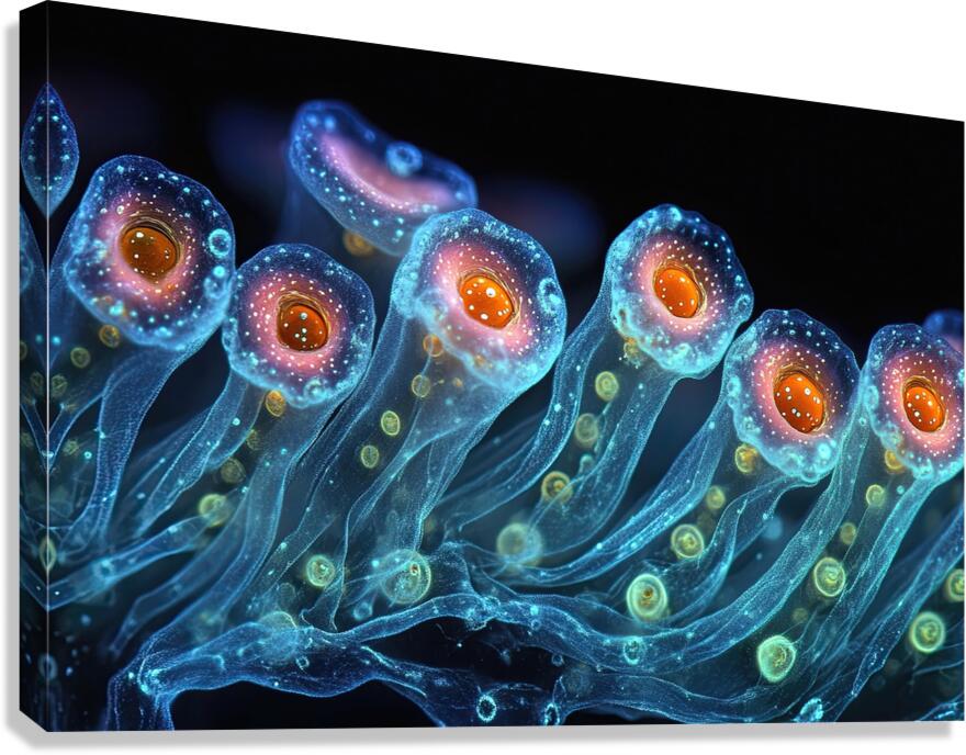 Bioluminescent Bloom 74HNPZ 47 Canvas Print