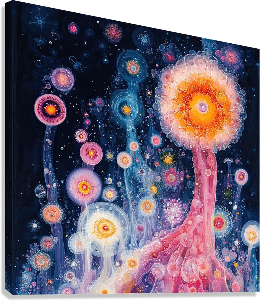 Bioluminescent Bloom Y59H7N 62 Canvas Print