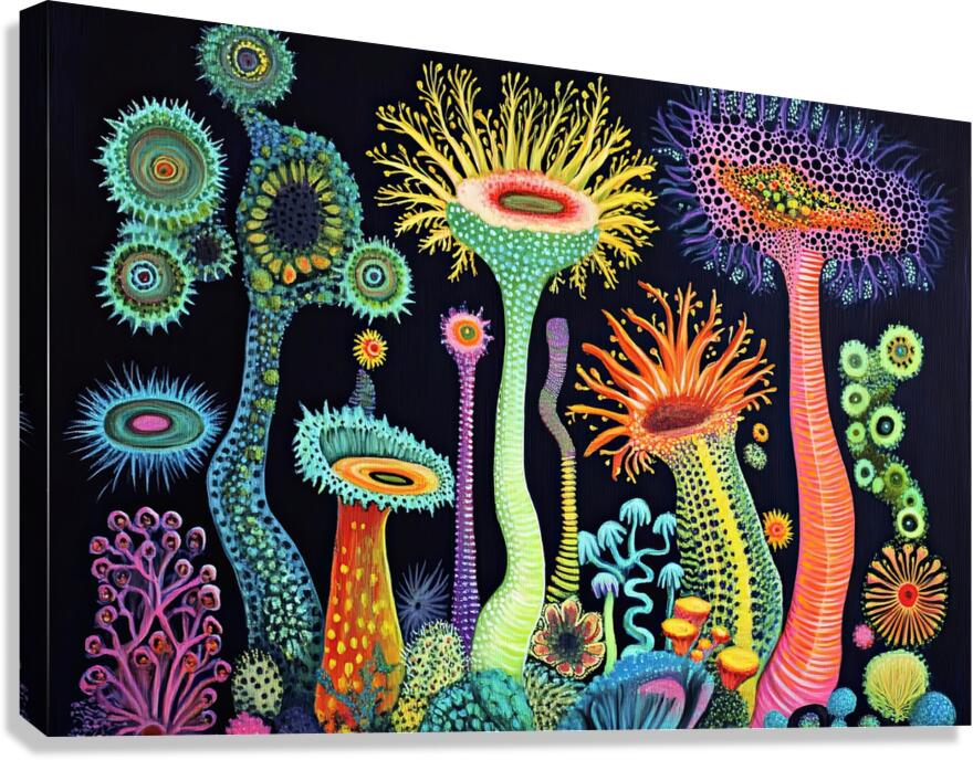 Bioluminescent Flora Y29H7N 55   Copy Canvas Print