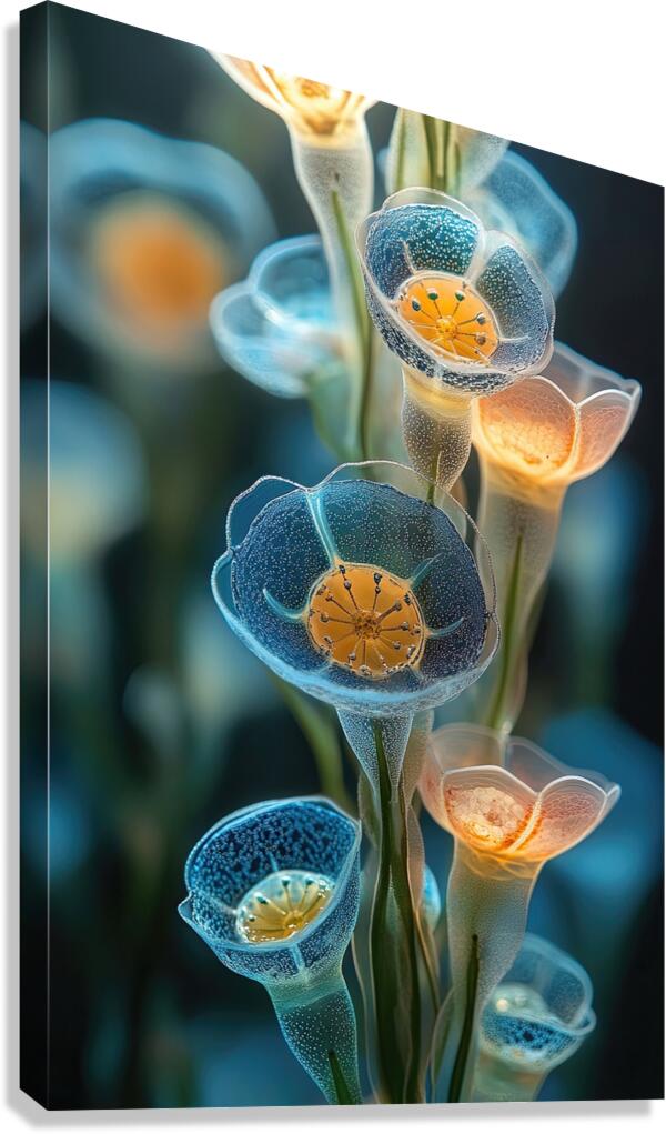 Bioluminescent Flora 2Y9H7N 62 Canvas Print