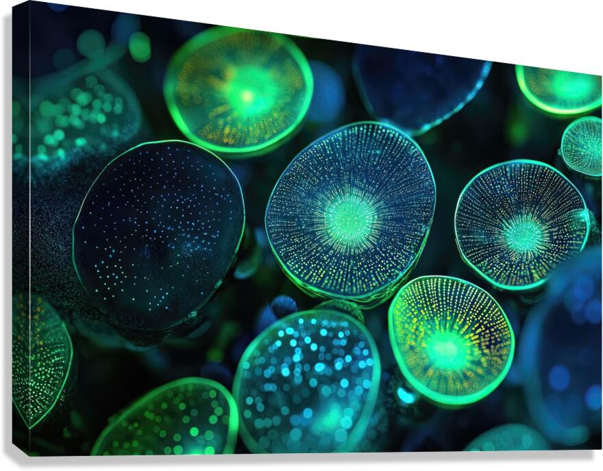 Bioluminescent Forms 7P3H9N 55   Copy Canvas Print