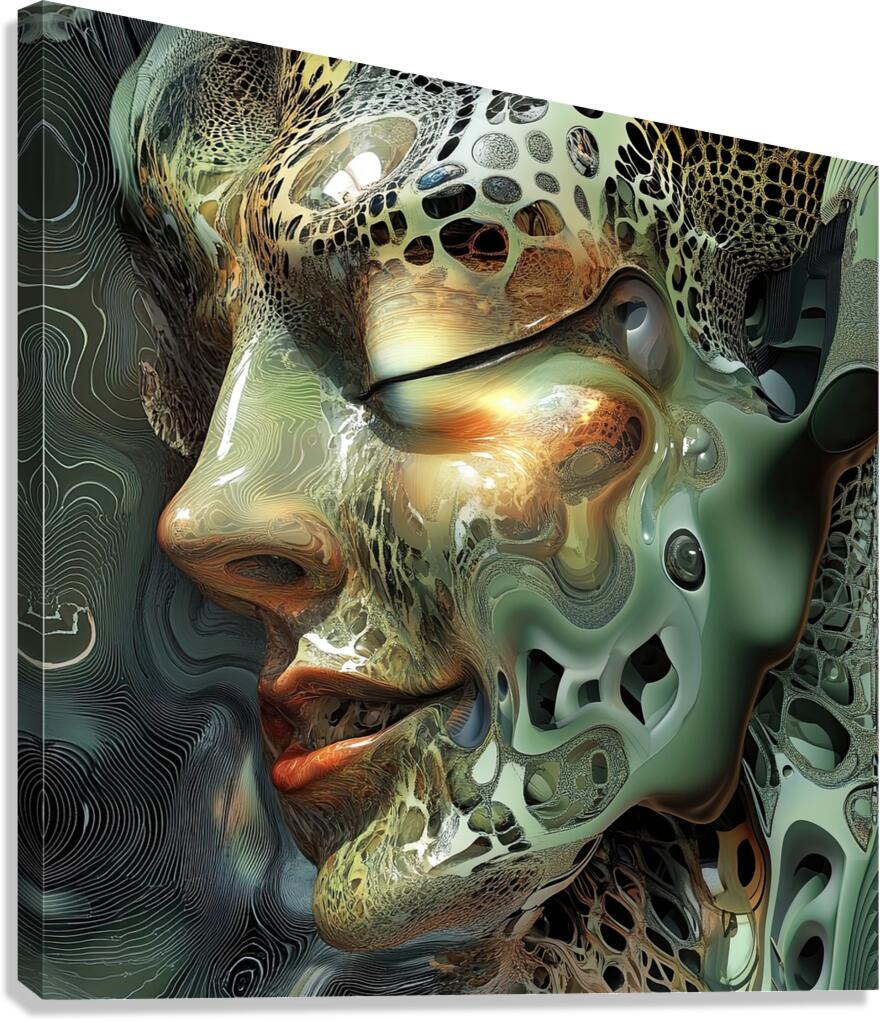 Biomorphic Reverie N92H7J 62 Canvas Print