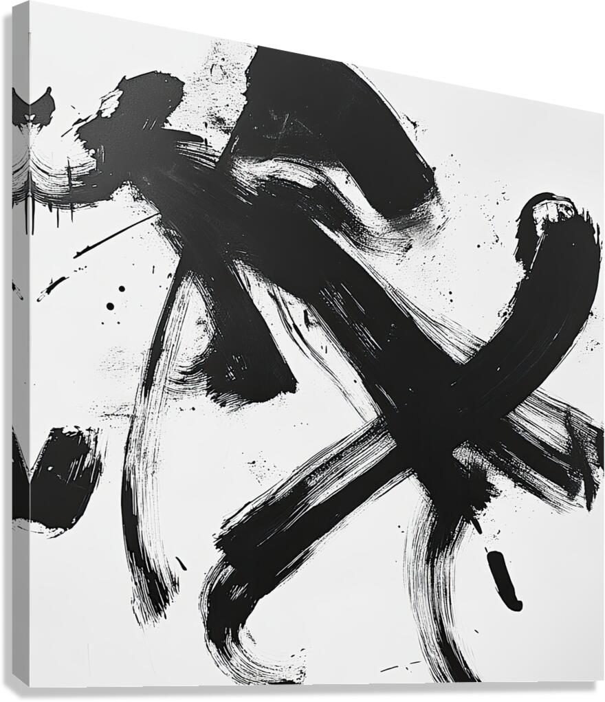 Black White Dance 92HJ8P 60 Canvas Print