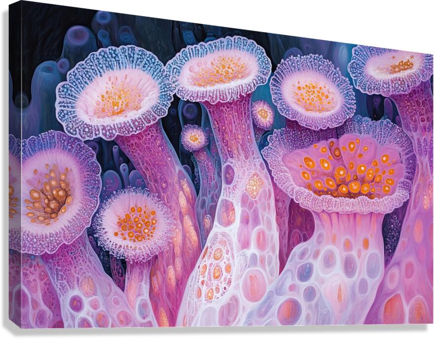 Blooming Coral City 78HNP3 65 Canvas Print