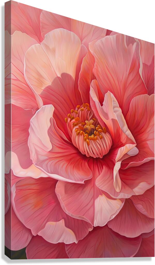 Blooming Coral Heart 2P9H7N 69 Canvas Print