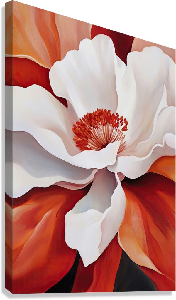 Blooming Heart Coral 78HNP 57 Canvas Print